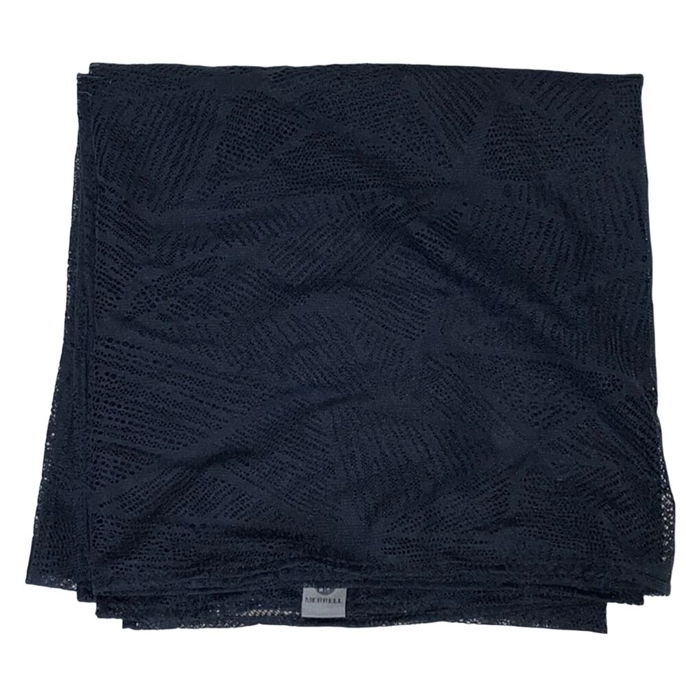 Merrell Black Infinity Geometric Shape Large Scarf